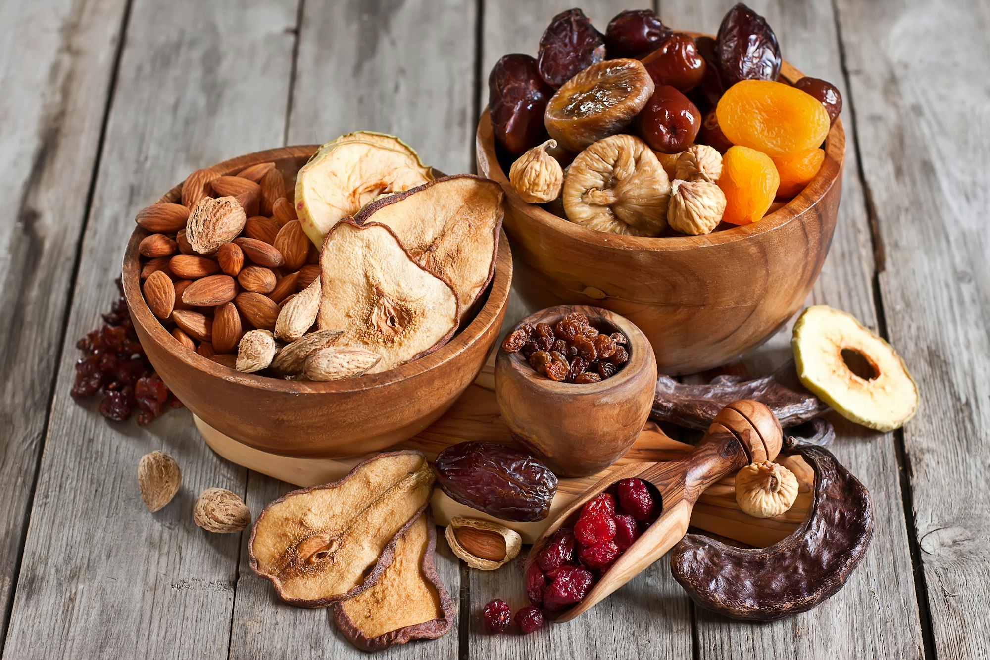 Mix of dried fruits