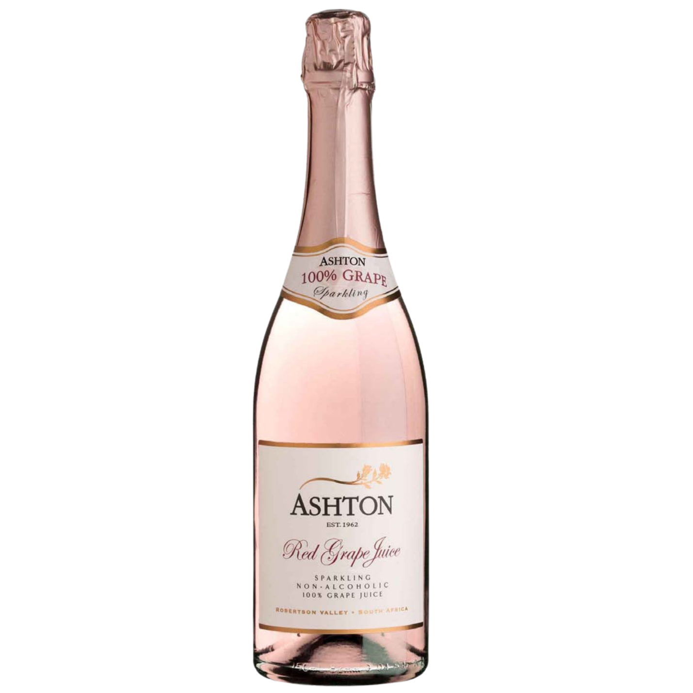 ASHTON Sparkling Red Grape Juice - 750ml, Glass Bottle, Cork Closure-6 Bottles