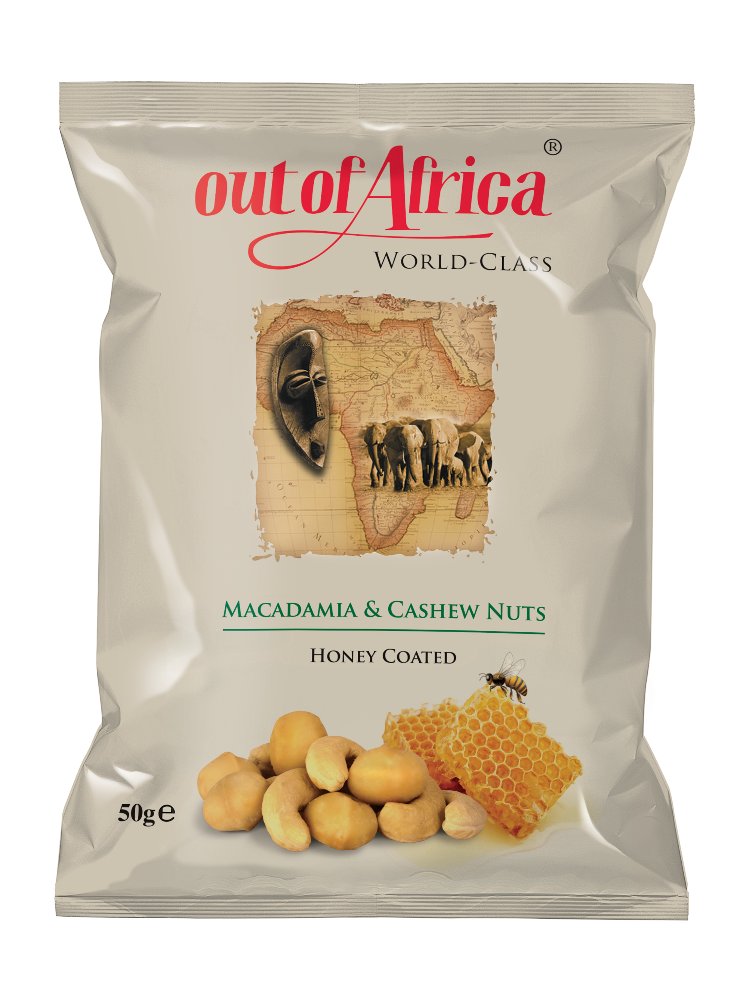 Out of Africa - WORLD CLASS - Mixed Nuts (Macadamia & Cashew) - Honey Coated